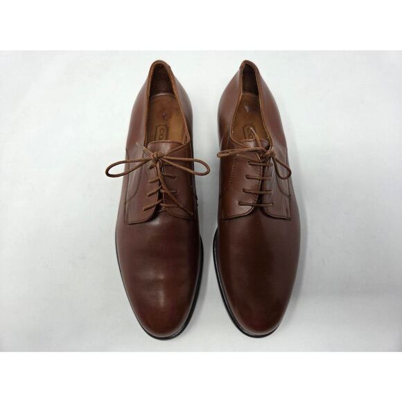 COACH WOMENS OXFORD DERBY BROWN LEATHER PLAIN TOE SIZE 7 M EUC ITALY - Picture 3 of 9